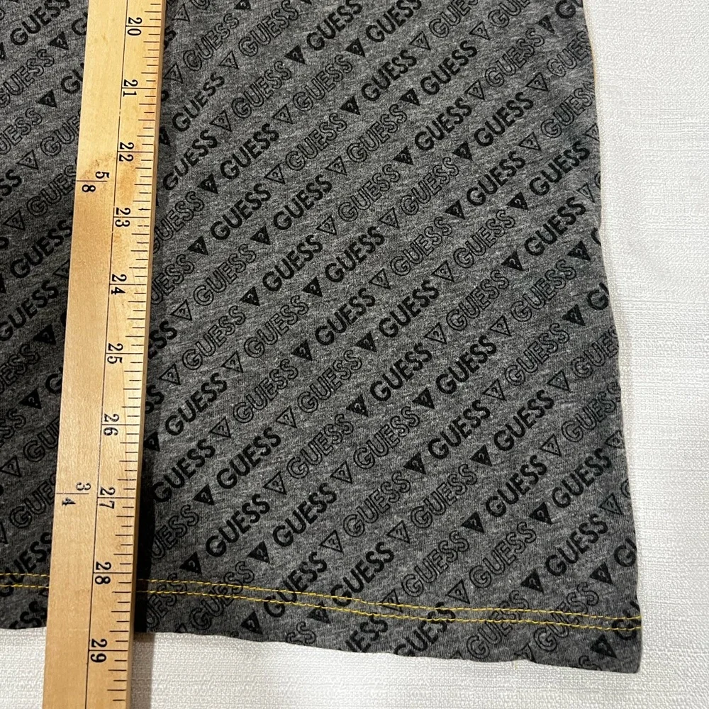 GUESS Men’s Yellow, Black & Gray Colorblock Logo Tee - Picture 5 of 5